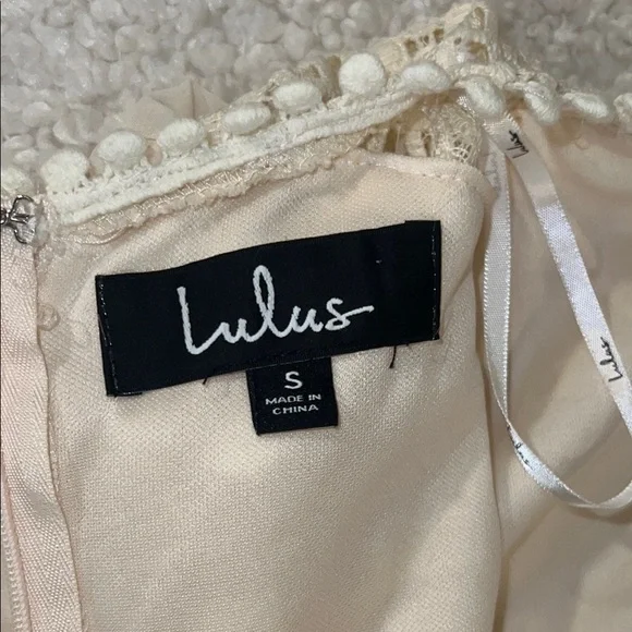 Lulu's Cream Long Sleeve Dress - Picture 2 of 15